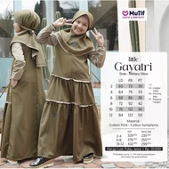 Sarimbit Gayatri Series Military Olive - Little Gayatri Military Cotton PrintOlive