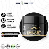 Herb Terra Pure Himalayan Shilajit Resin | High Potency for Men & Women | 75 Servings for Stamina an