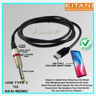 KITANI - USB Type C Audio Cable 4 Pin to Akai Mono 6.5mm - JUAN
