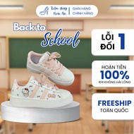 Hello Kitty Women's Sneakers with Cute Bow Tie Suitable for School and Work - M29