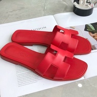 僅試穿 Hermès愛馬仕 珊瑚紅H拖鞋，38碼 無附件