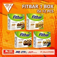 FITBAR SNACK DIET SNACK 1 BOX CONTAINS 12 PCS