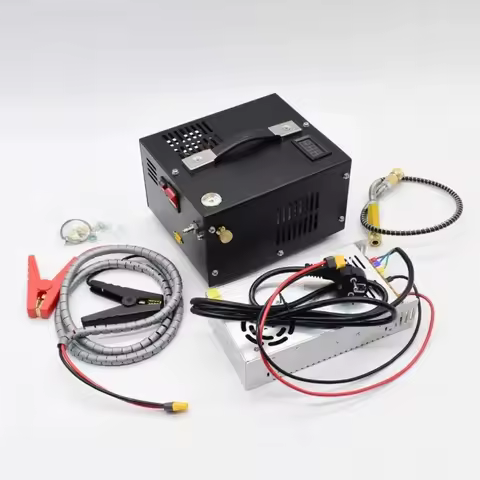 Air Compressor 30mpa External Transformer 12v Charging Pump 4500psi PCP Air Compressor 110/220V PCP 