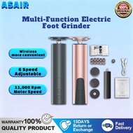 ASAIR Electric Callus Remover for Feet Electric Foot Adjustable Speed File Nail Grinder 2 in 1 Recha