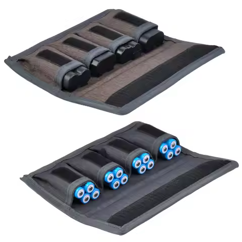 2x Camera Battery Cover Battery Case Holder Storage Bag for 18650 AA/AAA LP-E6 LP-E17,EN-EL14 EN-EL1