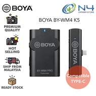 BOYA BY-WM4 PRO K5 2.4GHz Wireless Microphone System Smartphones Video Mic for Android and other Typ