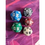 1 pc D20 dice MTG magic the gathering EDH commander