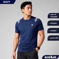 Navy 2A Gym Running Jogging Training Jersey - Quick Dry, Lightweight