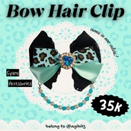 Lace & Pearl Ribbon Hair Clip | Korean Gyaru Style Hair Accessories | HairclipBlackpink