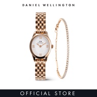 Daniel Wellington Gift Set - Ophelia Mini Beans Link White Rose Gold + Classic Tennis Bracelet Rose