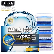 🧡Schick ใบมีดเชื่อมต่อ Hydro5วิตามิน B5ที่สุดมีดโกน5ชั้นสำหรับเปลี่ยนใบมีดมีดโกนปลอดภัยผู้ชาย Gratis