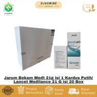 Medt 21g Cupping Needles, 1 Box, White,/ Lancet Medilance 21 G, contains 20 Boxes