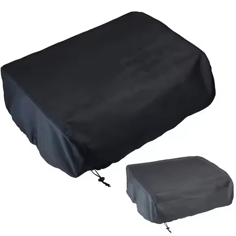 Polyester Waterproof BBQ Grill Protective Cover Black For 22 Inches Table Top Griddle With Hood 57x4
