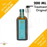 Moroccanoil Treatment Original 200ml (with Pump) - For All Hair Types, Treatment for coloured, bleac