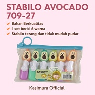6 COLOR AVOCADO HIGHLIGHTER 709-27 6 COLOR AVOCADO STABILO/ STABILO/