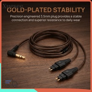 XUESEE Earphone Replacement Cable, Low Loss OFC 3.5mm Plug Headphone Sound Cable, Flexible 3.9ft Ear