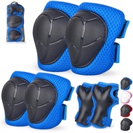 Banzk Kids/Youth Knee Pads and Elbow Pads Set with Wrist Guard 3 in 1 Kids Protective Gear Set for K