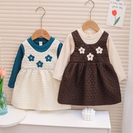 D-One - Long Sleeve Baby Girl Dress - DO-666