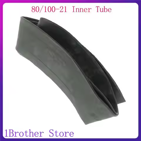 Heavy-Duty Motorcycle Inner Tube 21 Inch 80/100-21 Constructed from Quality Butyl Rubber