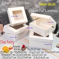 White Ivory Box 18x18x8 20x20x8 22x22x8 18x18x12 20x20x12 22x22x12 24x24x12 25x25x15 Full Lamination