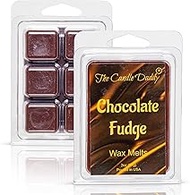 Chocolate Fudge - Rich, Warm Chocolate Scented Melt - Maximum Scent Wax Cubes/Melts- 1 Pack -2 Ounces- 6 Cubes Gift for Women, Men, BFF, Friend, Wife, Mom, Birthday, Sister, Daughter, Long Lasting