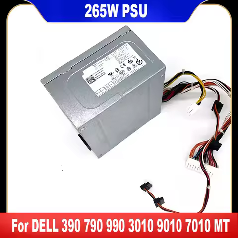 265W PSU For DELL OptiPlex 390 790 990 3010 9010 7010 MT Vostro 260 270 3900 Inspiron 620 660 3847 P