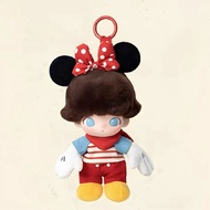 ชุดหุ่นตุ๊กตาผ้ากำมะหยี่ไวนิล DIMOO WORLD X ดิสนีย์ Boneka Mainan ของขวัญพวงกุญแจห้อยกระเป๋า
