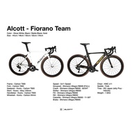 ALCOTT FIORANO TEAM Full ultegra c/w carbon wheelset READY STOCK READY STOCKK 