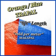 ▐ ∝ ♆ BLUE ORANGE TRAPAL LONA SACKOLIN (SOLD PER METER)