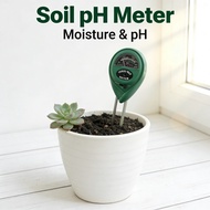Meter Kebun Tanah pH Meter 3 in 1 pH Soil Meter for Soil Moisture Tester Soil pH SHS