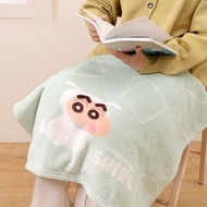 蠟筆小新毛毯 小白扮裝-冬季或冷氣房適用的法蘭絨舒適毯