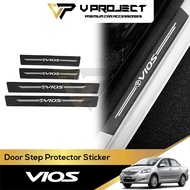 Toyota Vios (2nd Gen) Door Step Sticker Protector Fit 2007 - 2026 XP90 NCP93 Belta Dugong V Project 