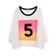 [Used] Chanel CHANEL Short-Sleeve T-Shirt 2024 Cruise No. 5 Coco Mark Cropped Length P76438K11016 Co