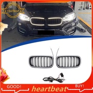 [Hot-Sale] 2pcs Car Front Racing LED Grilles for     F15 F16 X5 X6 Series 2014-2018