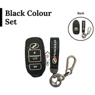 LEATHER Perodua Myvi Key Cover 2023 Ativa Alza Key Cover Kunci Axia 2023 Casing 2022 Myvi Accessorie