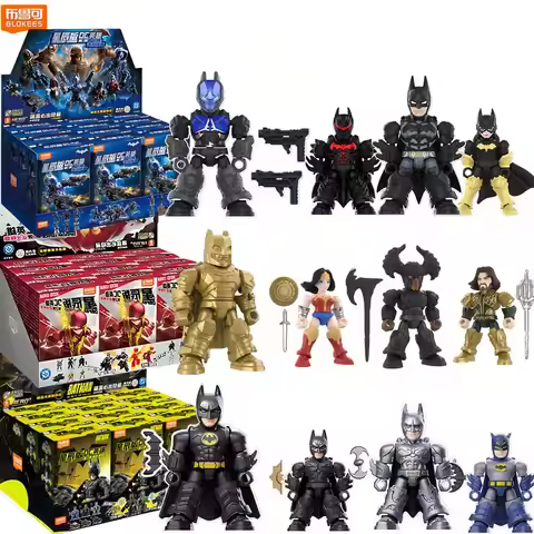 BLOKEES DC Batman Arkham Knight Nightwing Catwoman Superman Wonder Woman Anime Character Collectible