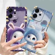 M0P Softcase Hp Oppo Reno 14 Pro Latest 2025 Rabbit Motif Hp Case Frame - Cute Hp Case - Current Hp 