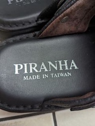 台灣製造 黑色真皮涼鞋 牛皮拖鞋 us 7.5 40號