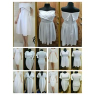 ♂▦❖2XL-4XL White / Civil Wedding Plus Size Dress