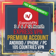 Express VPN Premium 12 Month VPN - PC / Mobile App | 105 Country | ExpressVPN  | Ad Block | Turkey