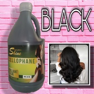 Golden shine Cellophane hair color treatment BLACK  1/2 gallon