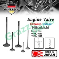 (4pc) Münster Engine Valve Exhaust (31.0mm) / Intake Inlet (38.0mm) Mitsubishi Galant Sigma A121 1.6