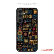 Hardcase Casing Cover Samsung Galaxy S25 S24 S23 S22 S21 S20 Edge FE Plus Ultra 5G Art Wall BC711