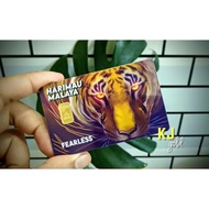 Harimau Malaya HM1998 Serial Number 1g Au 999.9 24K gold bar by Public Gold