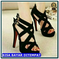 H*Rm*5 Lassie Heels Shoes 6655-6 Zxc 11 Batam Shoes Imported Resel WL341 Highhells Gladiator At05 - 