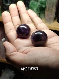 💜 บอลอเมทิส เล็กๆ สีม่วงเข้ม 

( Amethyst Ball )