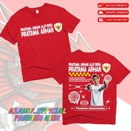 Children's T-shirt Pratama Arhan Indonesian National Team Children's Clothes Free Name / Indonesian 