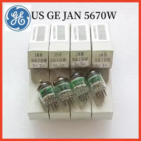 Original US GE JAN 5670W 5670 Vacuum Electron Tube Upgrade 5670 6N3 396A 2C51 12B4A HIFI Audio Tubes