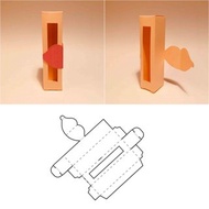 數碼 口紅盒模板，唇彩盒，唇膏盒，口紅容器，Cricut