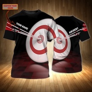 Men's 3D Archery t-Shirt, Archery Team Player Shirt, Customized, 3D Printing, Casual, Unisex, Top
